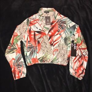 Floral print blouse